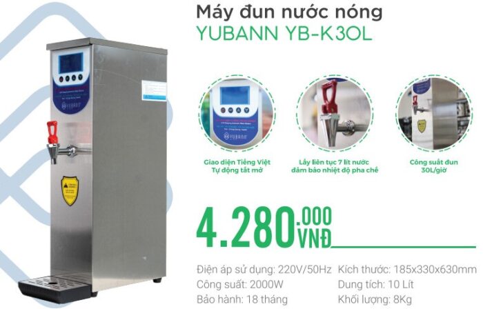may dun nuoc nong yuban máy đun nước nóng yubann