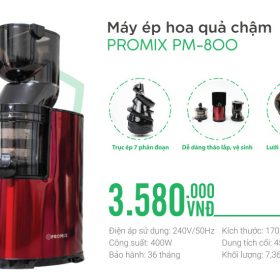 Máy ép hoa quả chậm Promix PM 800
