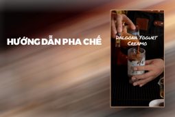 Hướng dẫn pha chế Dalgona Yogurt Creamo