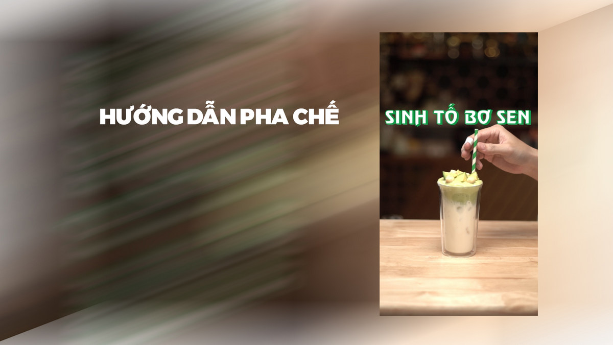 Hướng dẫn pha chế Sinh tố Bơ Sen