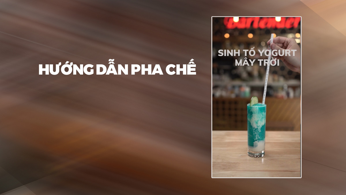 Hướng dẫn pha chế Sinh tố Yogurt Mây Trời