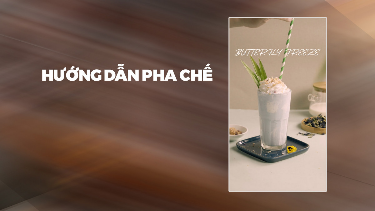 Hướng dẫn pha chế Butterfly Freeze