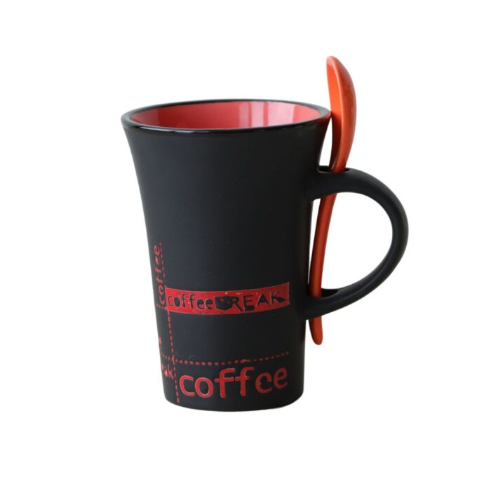 ly-su-coffee-trang-mau-co-muong-YW16152-7 Ly Sứ Coffee Tráng Màu Có Muỗng YW16152-7