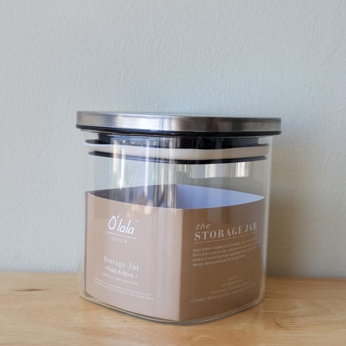 hu-dung-cafe-vuong-olala-nho Hũ Đựng Cafe Vuông Nắp Inox Ólala