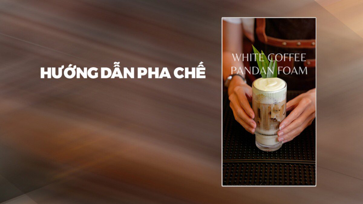 White Coffee Pandan Foam 