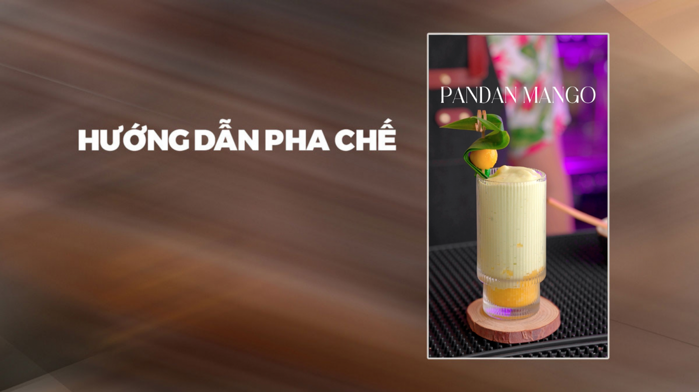 Hướng dẫn pha chế Pandan Mango