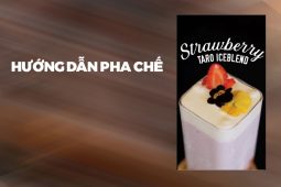 Hướng dẫn pha chế Strawberry Taro Iceblend