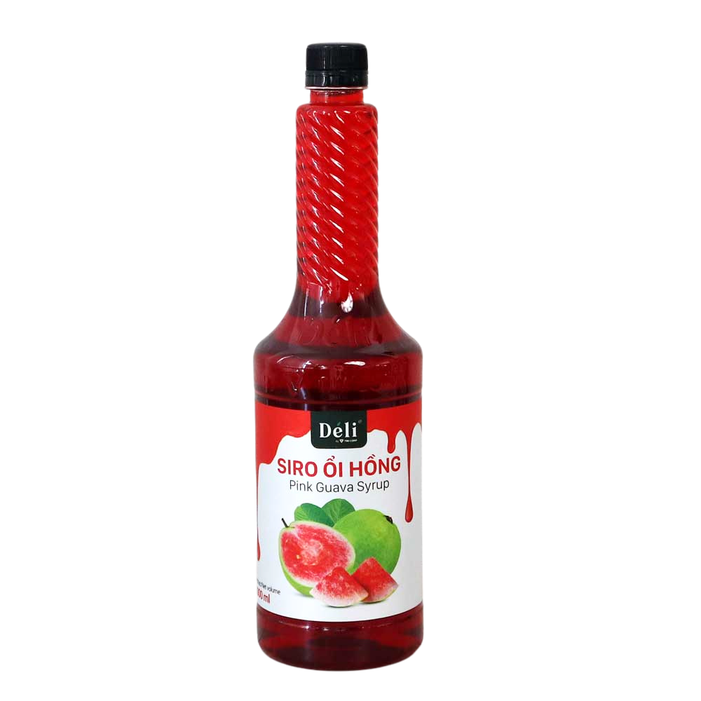 Siro Ổi Hồng Déli - Déli Pink Guava Syrup (1000ml)