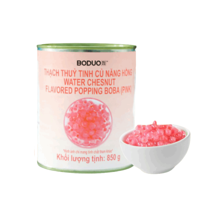 Thạch Thủy Tinh Củ Năng Hồng Boduo (850 g)