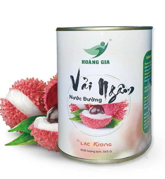 vai hoang gia Vải Ngâm Nước Đường Hoàng Gia (565g) - Ảnh 1