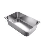 Khay Inox Đựng Topping 1/3 - 30*15*10cm + Nắp