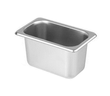 Khay Inox Đựng Topping 1/9 - 15*8*10cm + Nắp