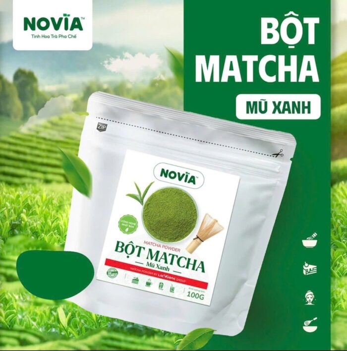 Bột matcha novia mũ xanh