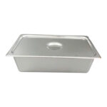 Khay Inox Đung Topping 1/2 - 20*30*10cm + Nap