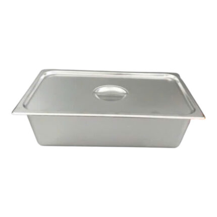 Khay Inox Đung Topping 1/2 - 20*30*10cm + Nap