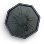 Lót Ly Nhựa Dẻo Đen Hình Lục Giác