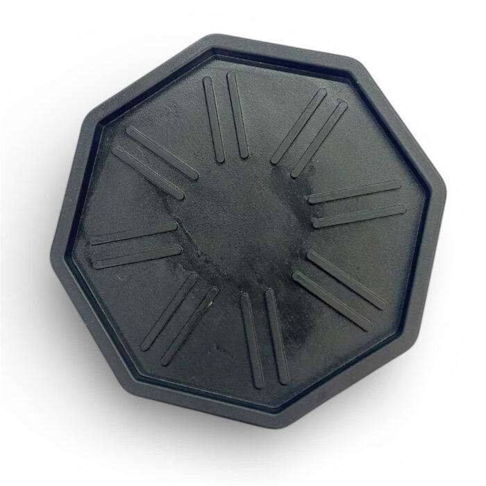 Lót Ly Nhựa Dẻo Đen Hình Lục Giác