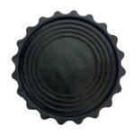 Lót Ly Nhựa Dẻo Đen Hình Tròn