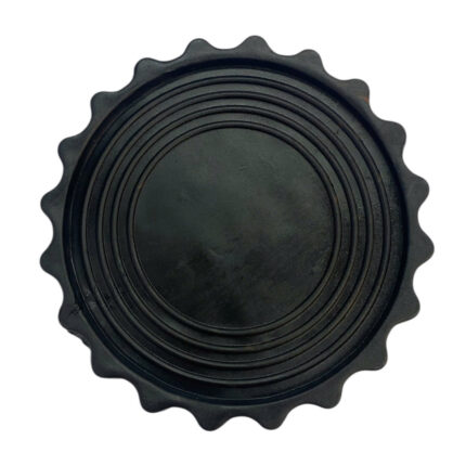 Lót Ly Nhựa Dẻo Đen Hình Tròn