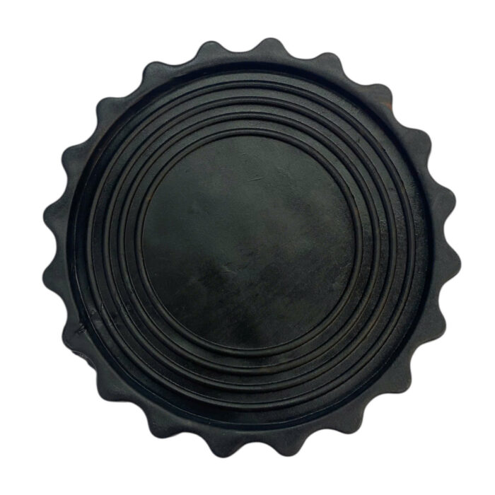 Lót Ly Nhựa Dẻo Đen Hình Tròn Lót Ly Nhựa Dẻo Đen Hình Tròn