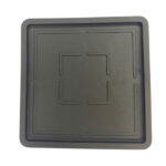 Lót Ly Nhựa Dẻo Đen Hình Vuông