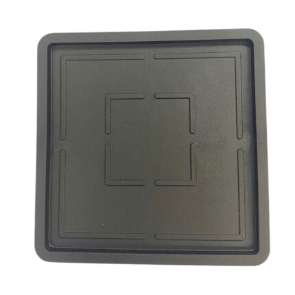 Lót Ly Nhựa Dẻo Đen Hình Vuông