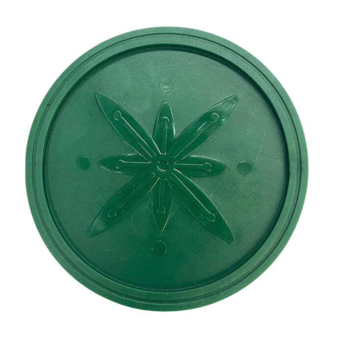 Lót Ly Nhựa Dẻo Tròn Xanh Lá