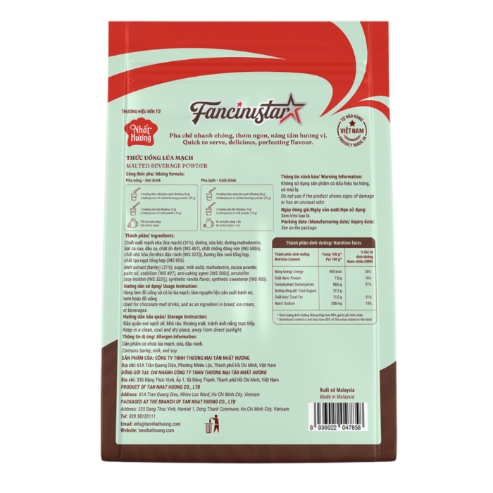 Thức Uống Lúa Mạch Fancinistar