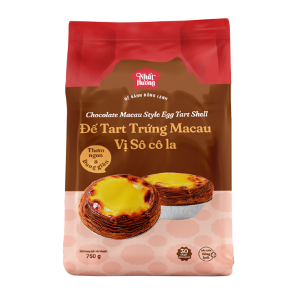 Đế Tart Trứng Macau Vị Sô Cô La Nhất Hương (750 g – 30 cái)