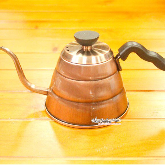 Bình Đun Nước Coffee Pot 800ml Màu Đồng