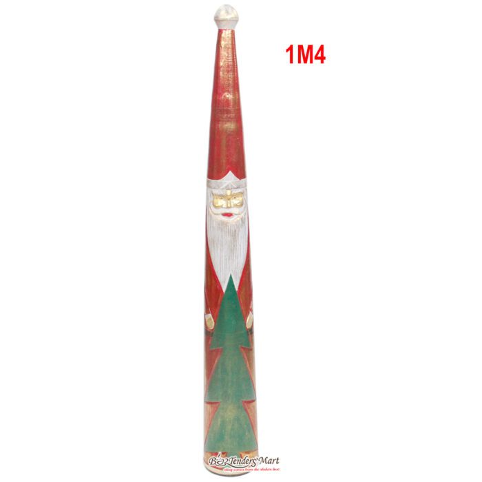 Cây Hình Mũ Ông Già Noel Bằng Gỗ 1M4 Cây Hình Mũ Ông Già Noel Bằng Gỗ 1M4