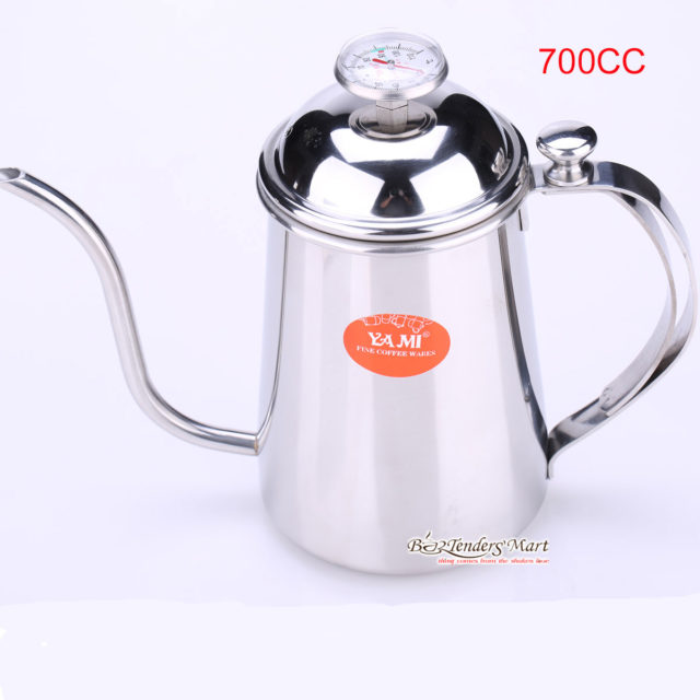 Drip Kettle Themometer Yami 700cc - Bình Đun Nước Có Nhiệt Kế