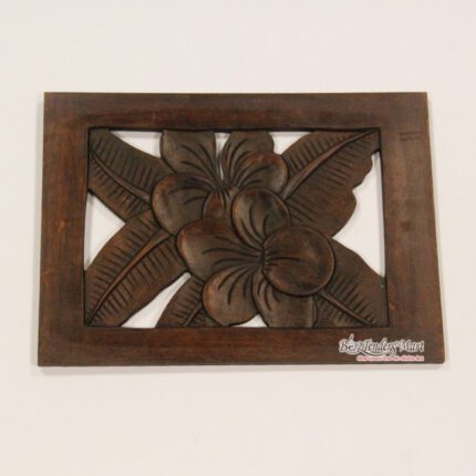 Khung Decor Trang Trí Hoa Sứ Màu Nâu