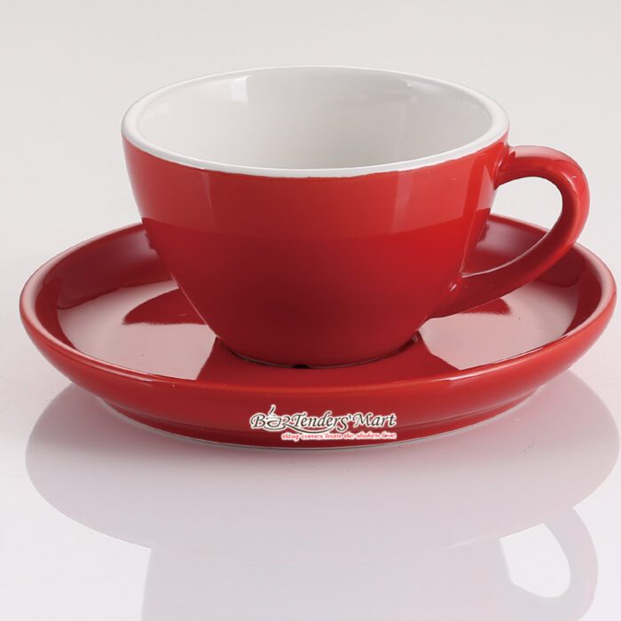 Tách Espresso Bằng Sứ Yami Chuẩn WBC 75CC Màu Đỏ Tách Espresso Bằng Sứ Yami Chuẩn WBC 75CC Màu Đỏ