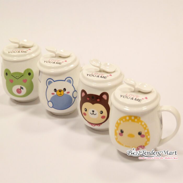 Ly Sứ TRắng In Hình Thú Ngộ Nghĩnh DC265875