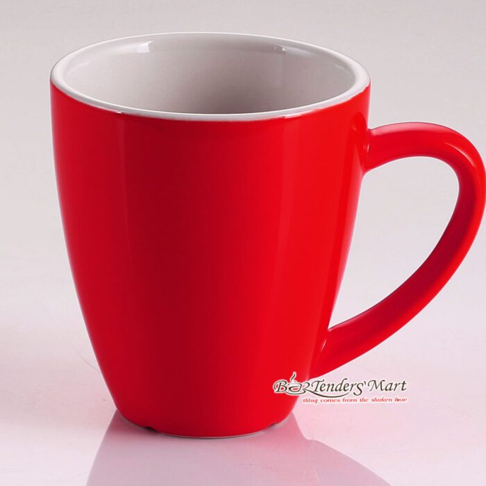 Ly Cafe Latte Sứ 350cc YAMI Màu Đỏ Ly Cafe Latte Sứ 350cc YAMI Màu Đỏ