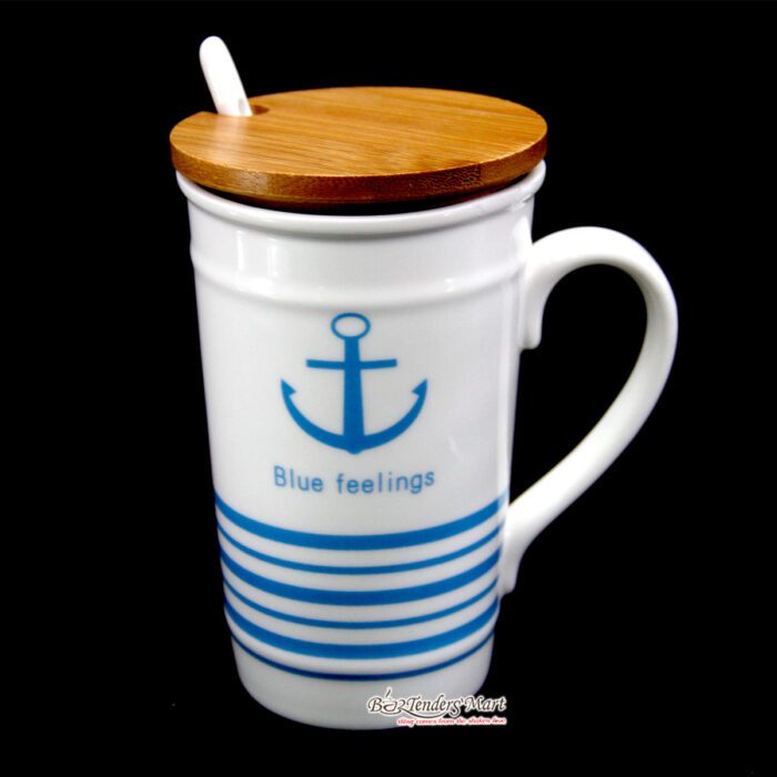 Ly Sứ Blue Feelings Màu Xanh LS242216 Ly Sứ Blue Feelings Màu Xanh LS242216