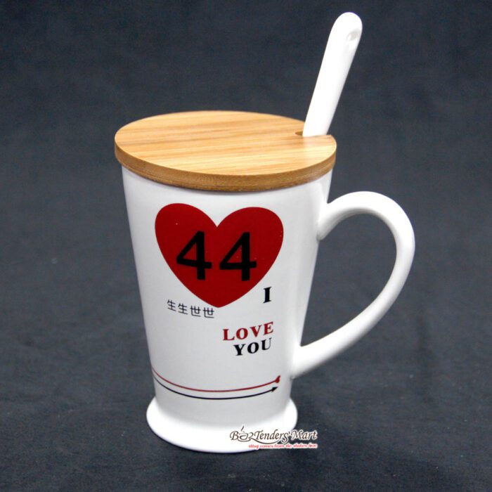 Ly Sứ I Love You Màu Trắng LS260215 Ly Sứ I Love You Màu Trắng LS260215