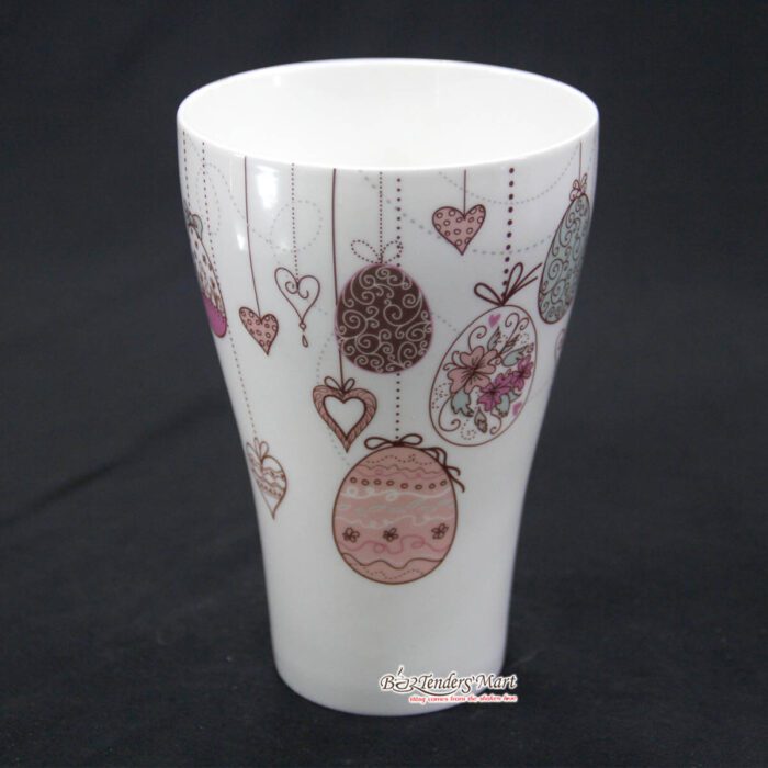 Ly Sứ Kiểu Bình Hoa LS132128 Ly Sứ Kiểu Bình Hoa LS132128