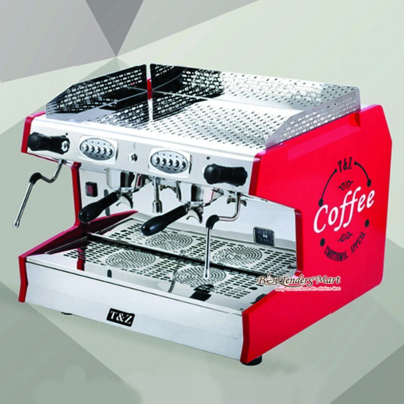 Máy Pha Cafe Espresso T&Z 2 Group Màu Đỏ