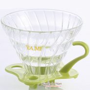 Phễu Lọc Coffee VO2 Yami Thủy Tinh Đế Nhựa Màu Xanh