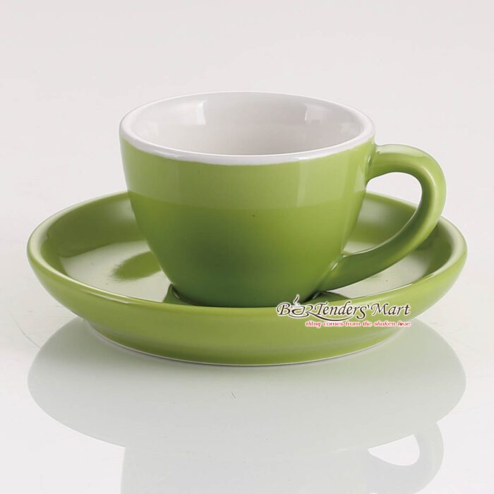 tách espresso yami wbc màu xanh lá