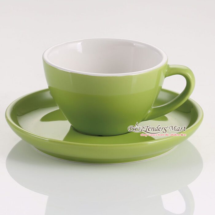 tách sứ cappuccino yami màu xanh lá tách sứ cappuccino yami màu xanh lá