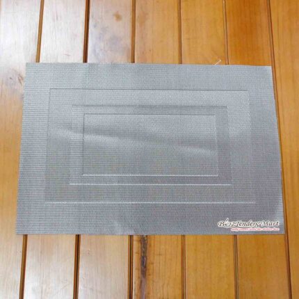 Thảm Để Bàn Hình Chữ Nhật Màu Xám