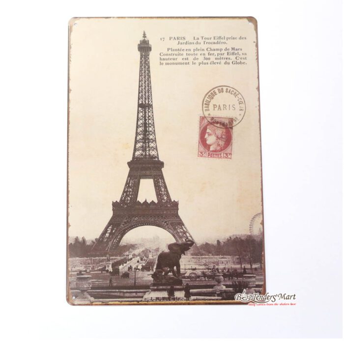 Tranh inox Hình Tháp Eiffel Trang Trí Tranh inox Hình Tháp Eiffel Trang Trí